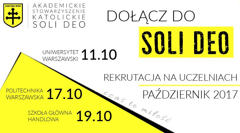 Wstąp do Soli Deo – Spotkanie na SGH